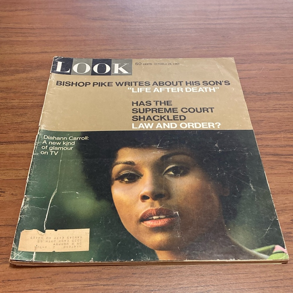 Vintage Look Magazine with Diahann Carroll Cover